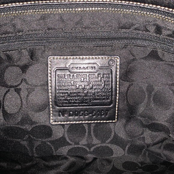 Coach Black Leather Tote - Picture 11 of 11